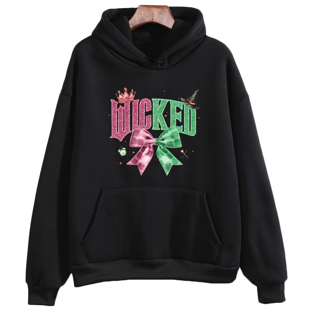 Худи Wicked for Good Худи для фанатов мюзикла Wicked Подарок на День святого Валентина Худи Мода Женская Мужская Эстетичная Осенне-зимняя Толстовка