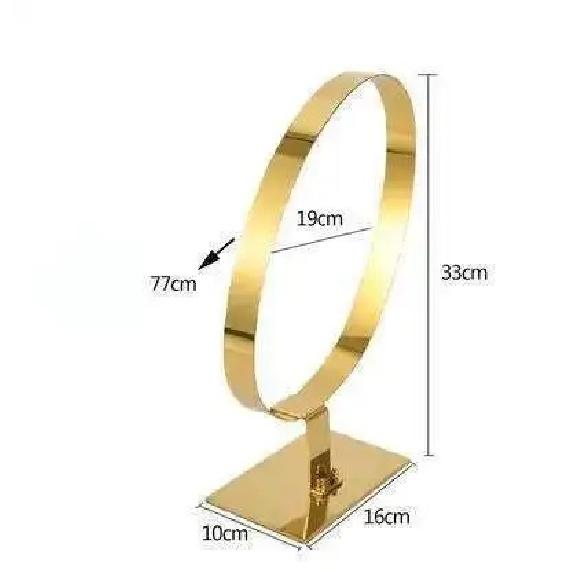 1pcs New Stainless Steel Metal Single Belt Holder Ring Table Belt Shelf Desk Belt Display Stand