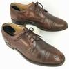 FLORSHEIM Royal Imperial Сделано в Италии Туфли с перфорацией на мыске Коричневые размер 7.5D 25.0-25.5 Мужские(ИСПОЛЬЗОВАЛ)