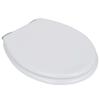 VidaXL MDF Toilet Seat Soft-Close Lid White