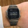 Casio Полимерный корпус Ремешок из нержавеющей стали Мужские кварцевые часы A168WGG-1B