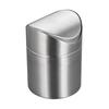 Нержавеющая сталь Мини-откидной мусорный контейнер Пылезащитный настольный мусорный контейнер для украшения дома