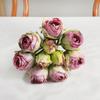 Real Touch Artificial Roses Bouquet Plastic Fake Plants Silk Rose Flowers  Outdoor Garden Decor
