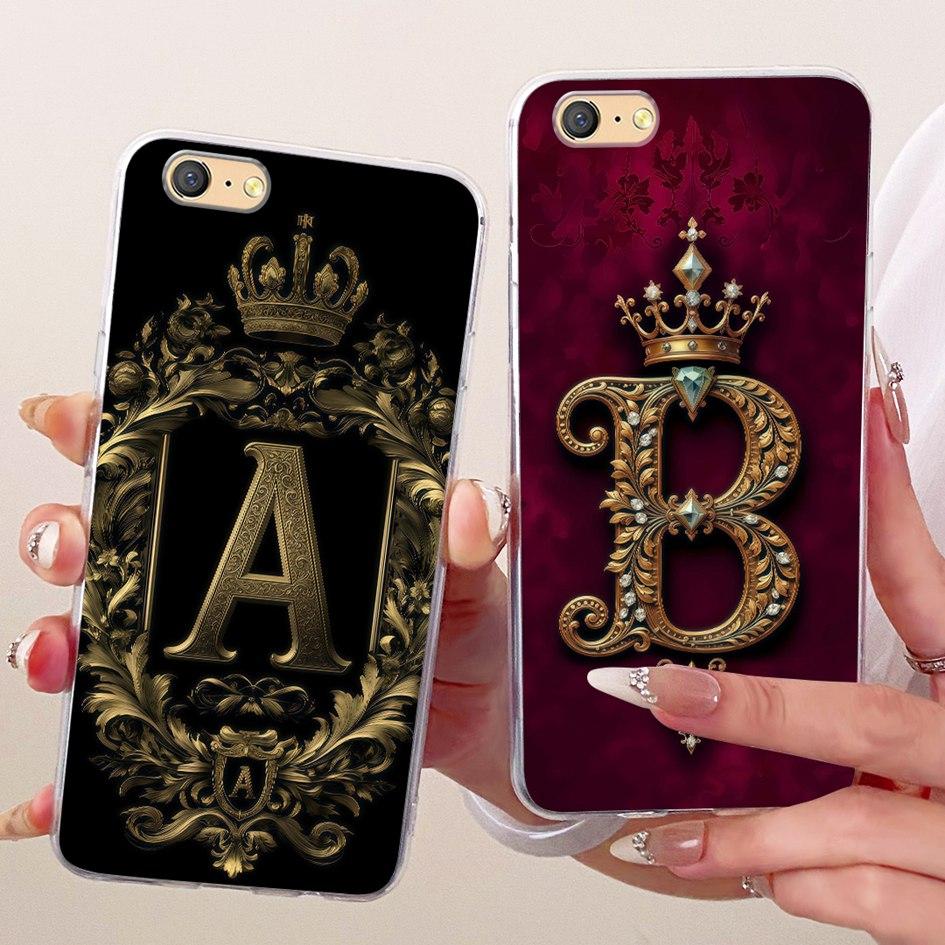 For OPPO A71 2018 Case CPH1801 Fashion A Z Letters Couple Silicone Soft TPU Phone Case For OPPO A37 A37f A37m Neo 9 OPPOA71 Capa