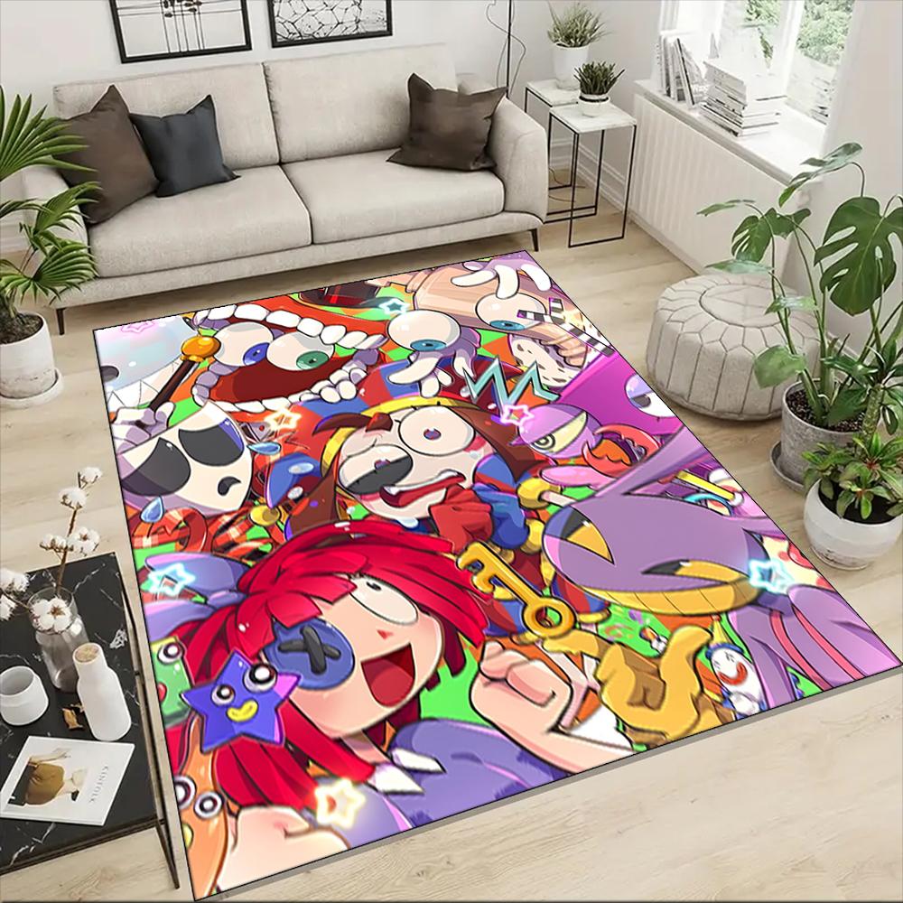 The Magic Digital Circus Printed Carpet Non-Slip Floor Mat For Entryway Hallway Bathroom And Kitchen