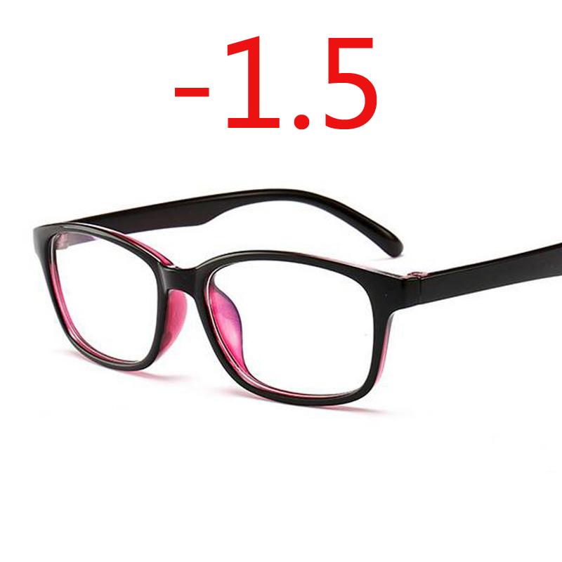 -1.0 -1.25 -1.50 -1.75 -2.0 -2.5 -3.0 До -4.0 Готовые очки для близорукости Женские Мужские Очки для Близорукости Черная Синяя Красная Оправа