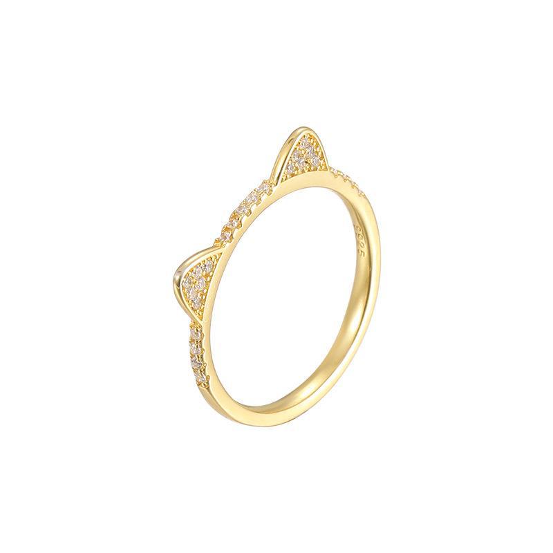 Кольцо Banyan Tree S925 Silver Cute Cat Ring - Женский модный дизайн с котенком