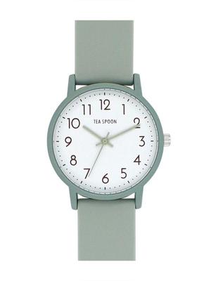 [Подписаться] Часы TEA SPOON Basic Color Rubber Watch N03722A-1 GR Женские зеленые