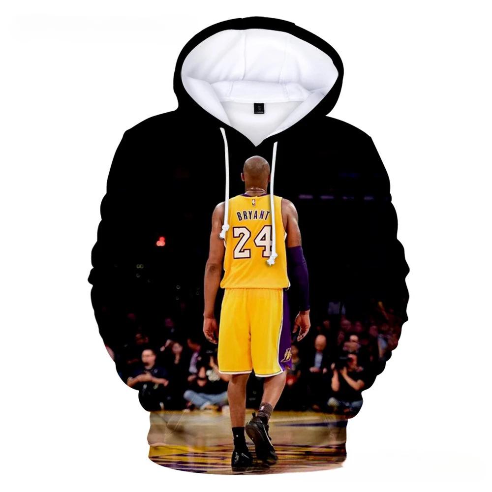 Basketball Star Kobe Hoodies 3d Prited Sweatshirts Men Kid Boys Girls Clothes Children Tops Children's Coat Men Clothing
