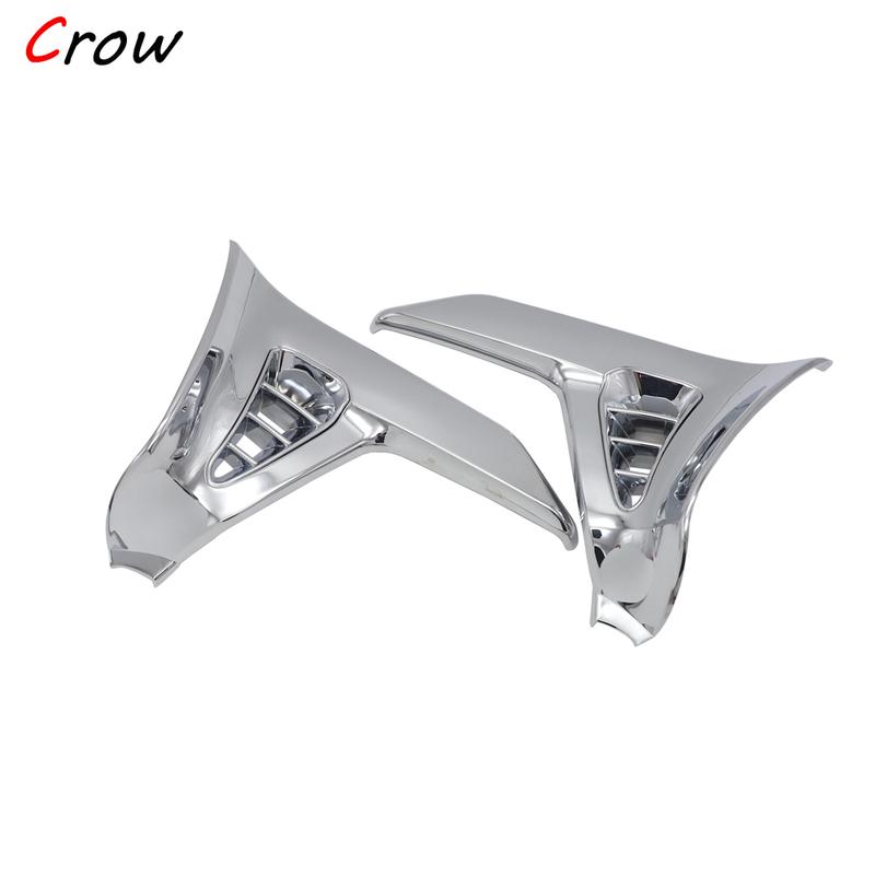 Хромированный треугольный козырек для Honda GoldWing GL 1800 GL1800 2001-2011 Хромированные левая и правая детали мотоцикла Модифицированные аксессуары