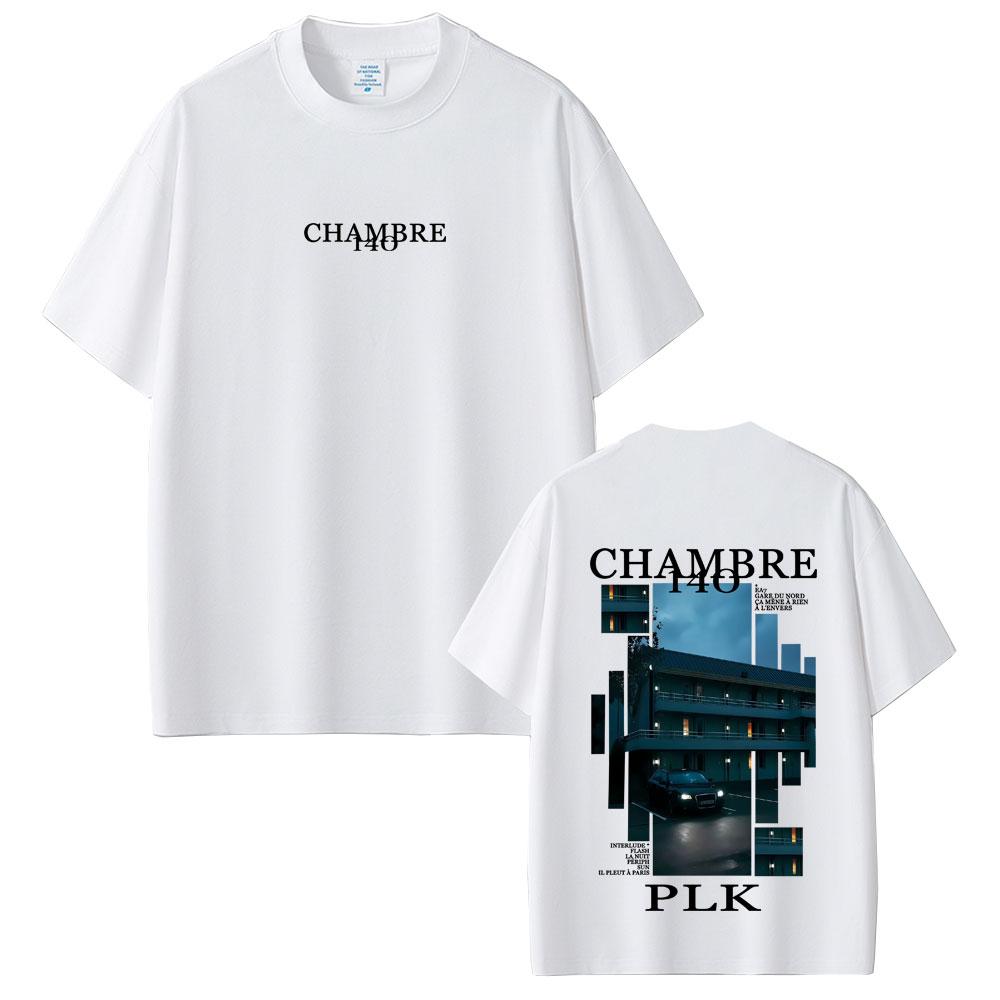 Rapper PLK Chambre 140 Album Graphic Tshirt Summer Unisex Women Hip Hop Fashion Pop Music Tshirt Male Vintage Oversized Streetwear