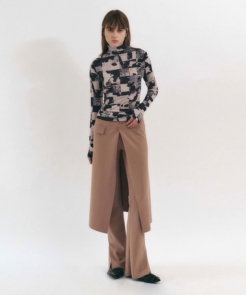 Yunse Ludia Skirt Pants (Beige)