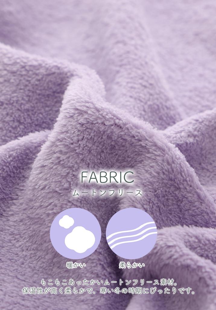 Kaituck Family Флисовая пижама с длинным рукавом для зимы женская (М, Л) (Л, Фиолетовый)