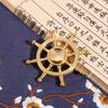 Navigator's Brass Ship Wheel Fidget Spinner - Gyro Hand Toy & Decompression Craft