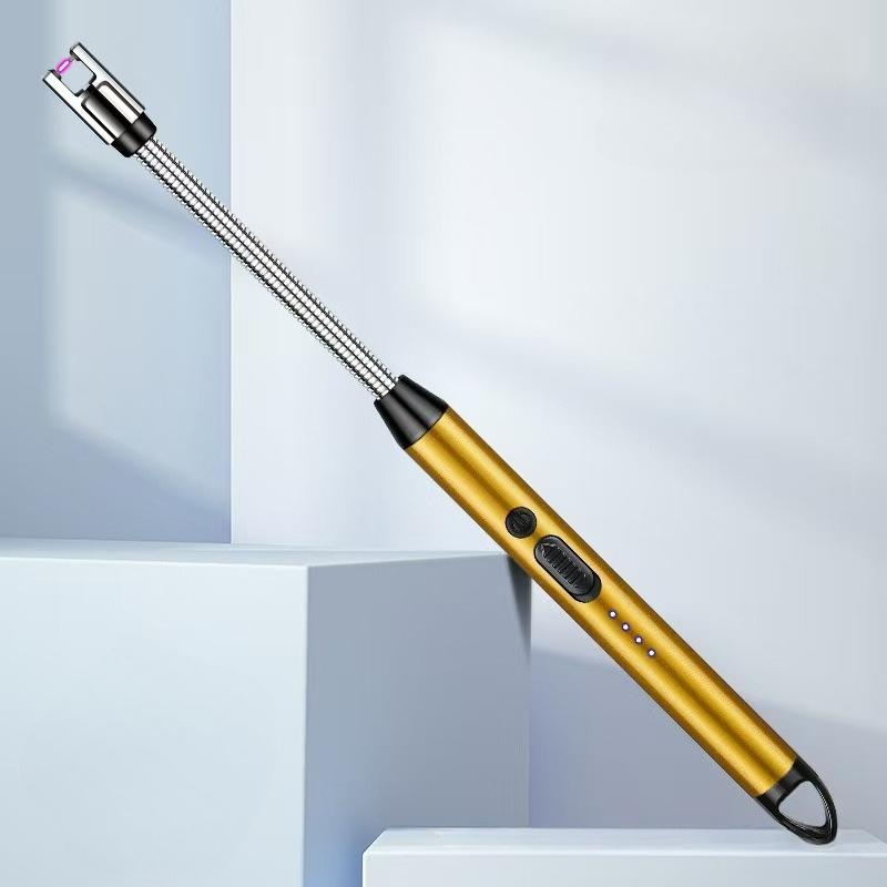 New Metal Kitchen Electric Lighters Windproof Arc Plasma Lighters USB Rechargeable Flameless Candle Gas Stove Ignition Gun Gift
