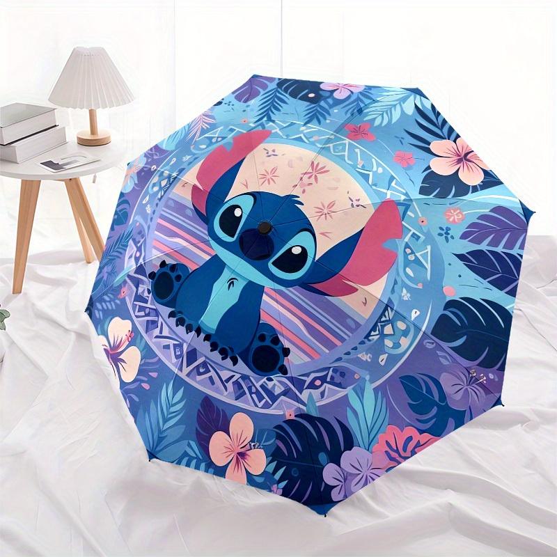 1pc Tropical Stitch Paradise Umbrella with Plastic Handle,Suitable for All Seasons Home Travel Outdoor UmbrellaM914