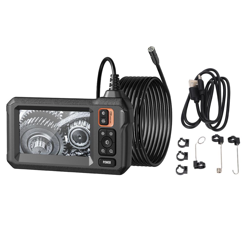 Endoscope Camera with Light 4.3inch IPS Screen 170 Degree Viewing Angle IP67 Waterproof HD