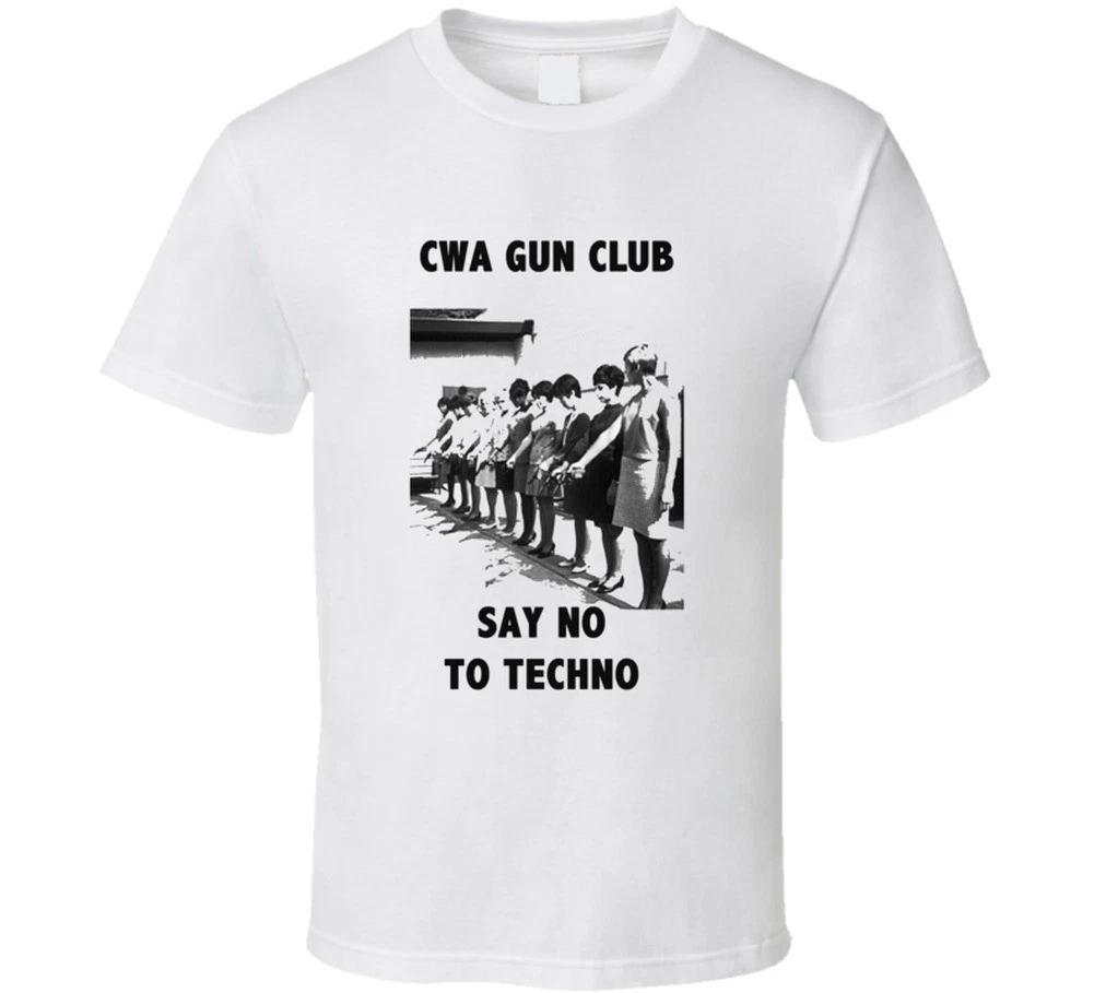 Cwa Gunclub Retro T-shirt Tops Tees Unisex Vintage Tee 50s 60s Gun Lover Gift Funny