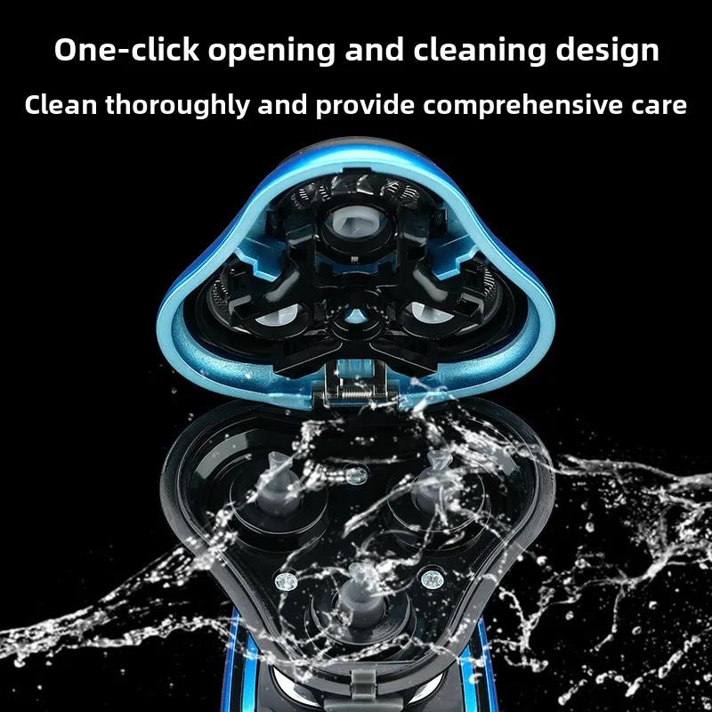 3 в 1Электробритва Роторная Бритва Триммер Для Носа и Висков Аккумуляторная Машинка Для Стрижки Волос Бритва Машинка Для Стрижки Мужчин