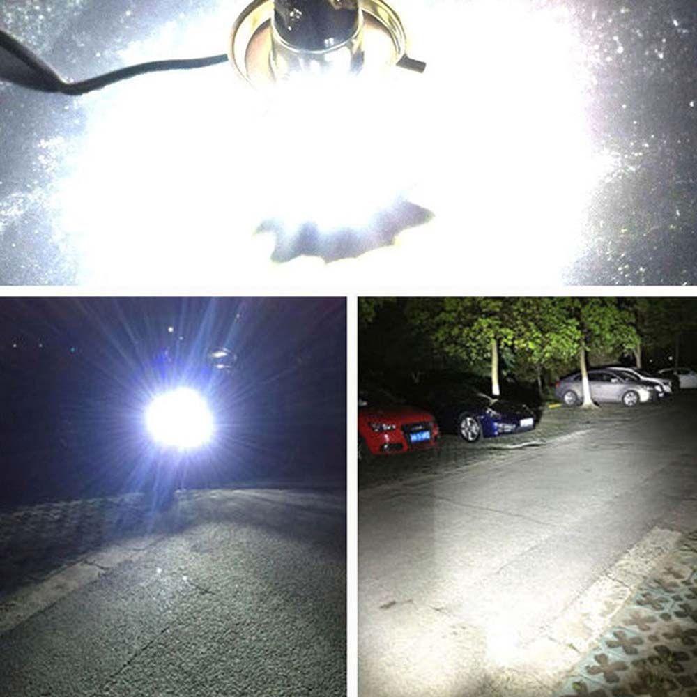 Motorbike Motor HeadLamp BA20D Car LED Bulb Hi/Lo Beam Light Motorcycle Headlight COB Fog Light