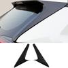 Carbon Fiber Rear Window Wing Side Spoiler Cover Molding Trim Exterior Accessories Car Styling For Toyota