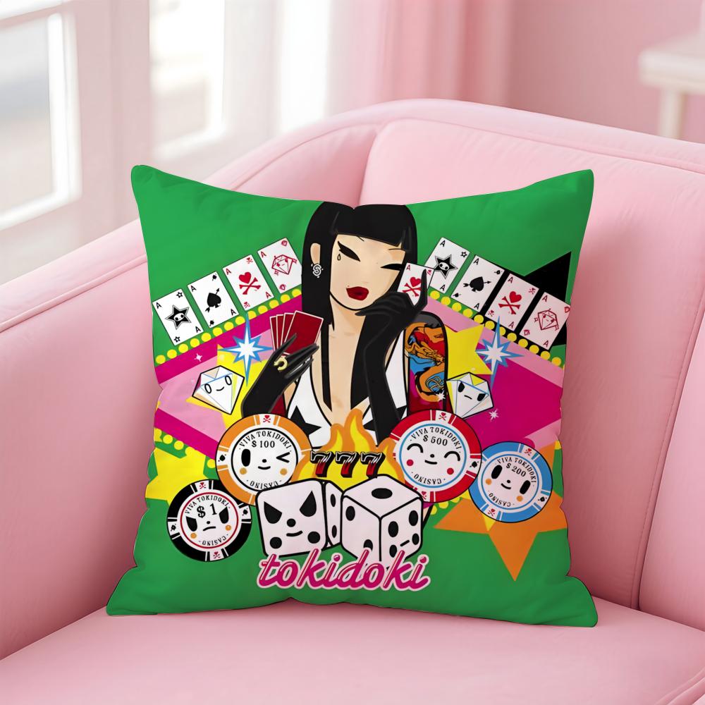 Чехол для подушки T-Tokidoki для дома и автомобиля, многоцелевой чехол для подушки - Двусторонний, Мягкий и прочный для ежедневного использования