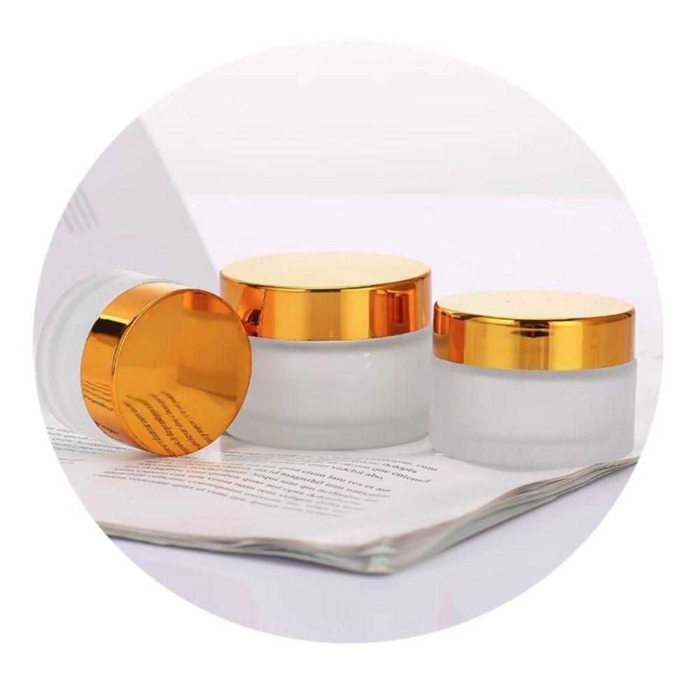 Серебряные/Золотые/Черные/Белые Баночки для крема для лица Пустая баночка для макияжа Косметический контейнер