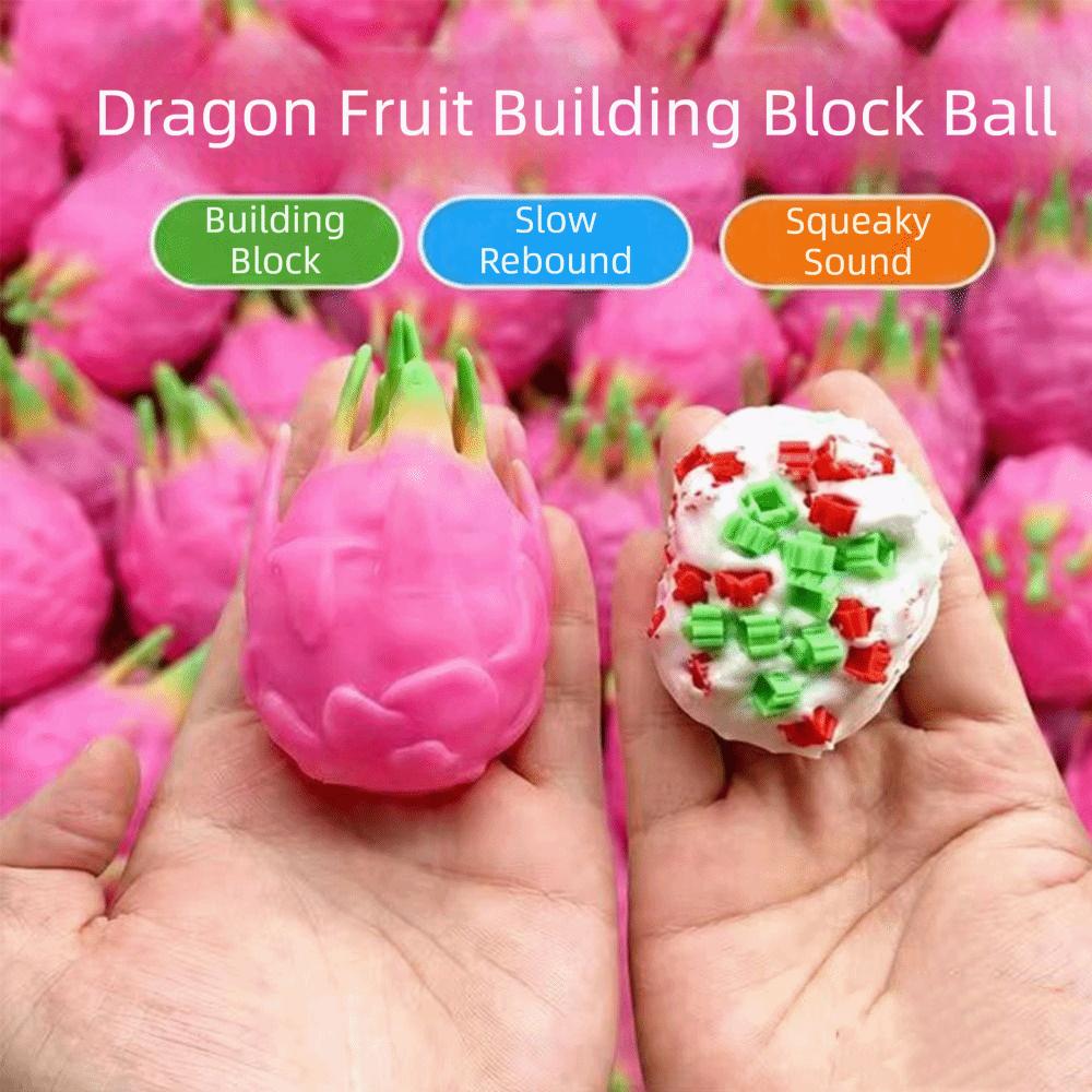 Creative Finger Relax Crispy Peanut Squishy Handmade Hand Toy Blocks Filled Squishy Shapeable Pinch Sensory Fidget Ball Studen