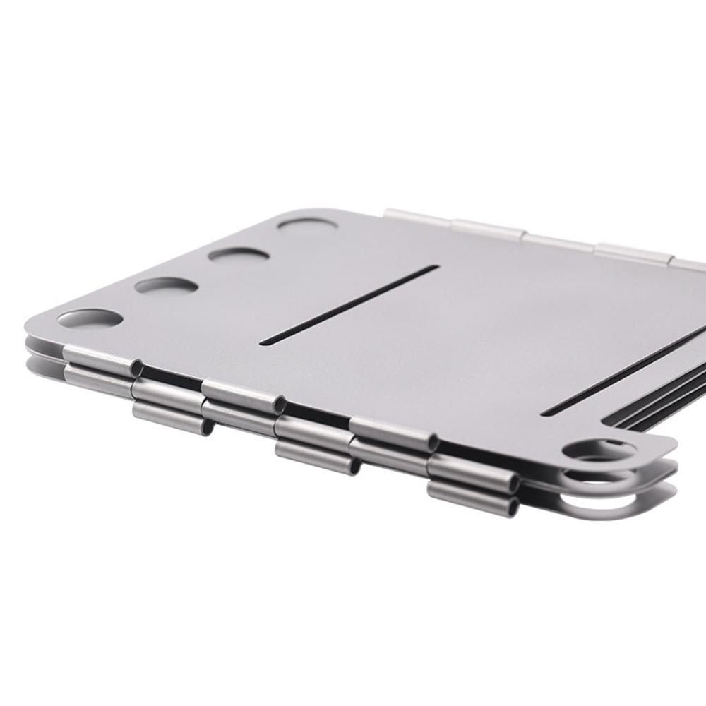 Lixada Портативная походная титановая плита, легкая складная дровяная печь, карманная уличная плита