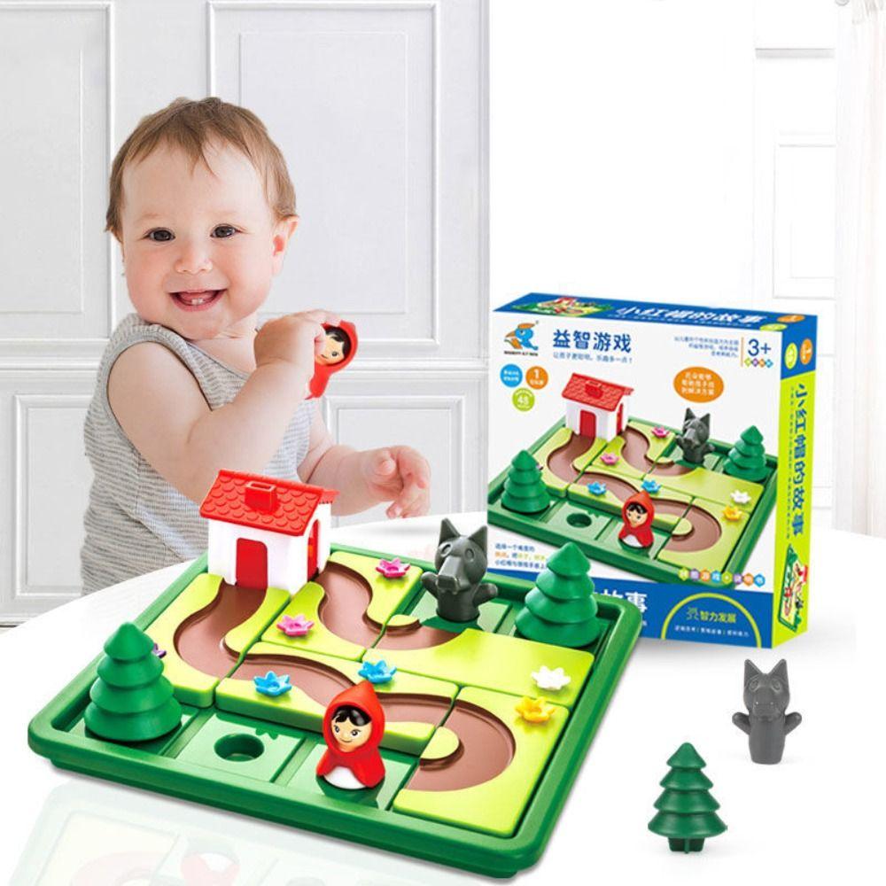 Big Bad Wolf Little Red Riding Hood Smart Hide&Seek Board Games Thinking Logic