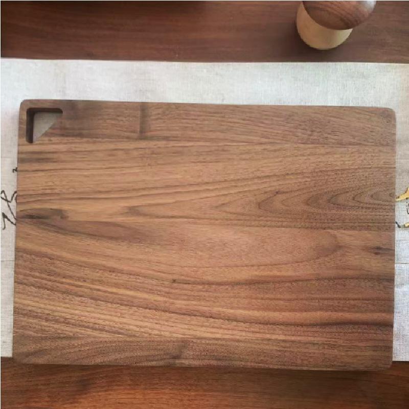 Camping Cutting Board Black Walnut Kitchen Cutting Board Cutting Board Square Thickened Cutting Board