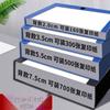 Синяя пластиковая складная коробка для хранения документов формата А4 с интегрированным архивом