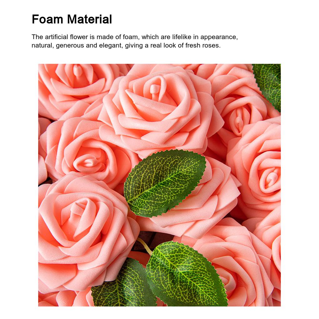 Искусственные цветы, имитация пенопластовых роз, свадебные букеты, центральные украшения для стола, вечеринка в честь рождения ребенка, гирлянда, украшение
