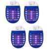 Electric Bug Zapper Plug In Mosquito Killer with UV LED Night Light, Electronic Insect Fly Trap for Indoor Outdoor Use