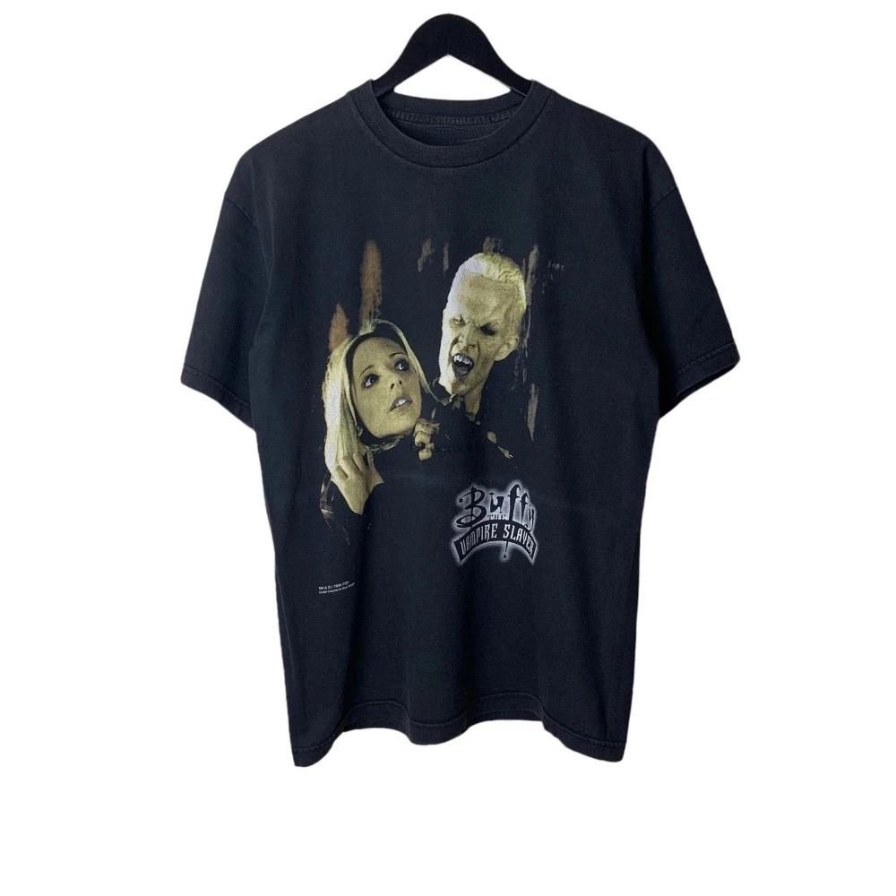 Hot Top Fashion Classic Tv Show Buffy The Vampire Slayer Print T-shirt Men Women Cotton T-shirt Oversized Y2k Streetwear Clothes