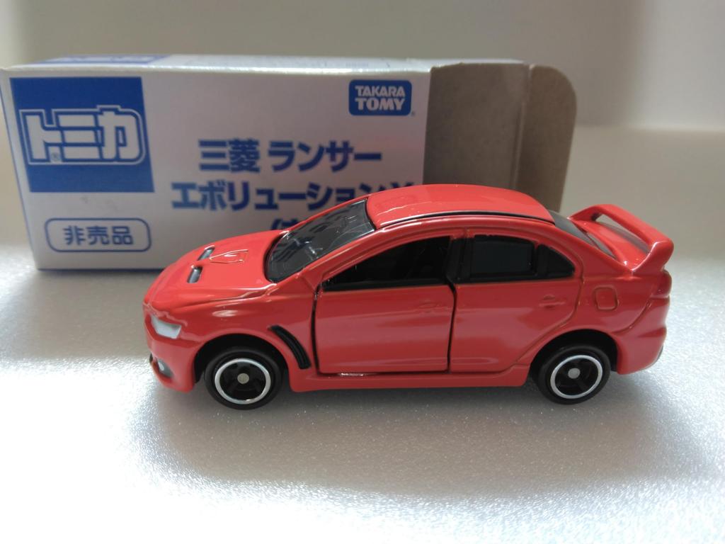 Tomica Not for Sale Mitsubishi Lancer Evolution X 1/64 Scale Diecast Model Car (Red)