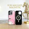 Чехол для телефона с чиби-девочкой для iPhone 17, 16, 15, 14, 13, 12, 11 Plus, Pro, магнитный с Magsafe, беспроводная зарядка