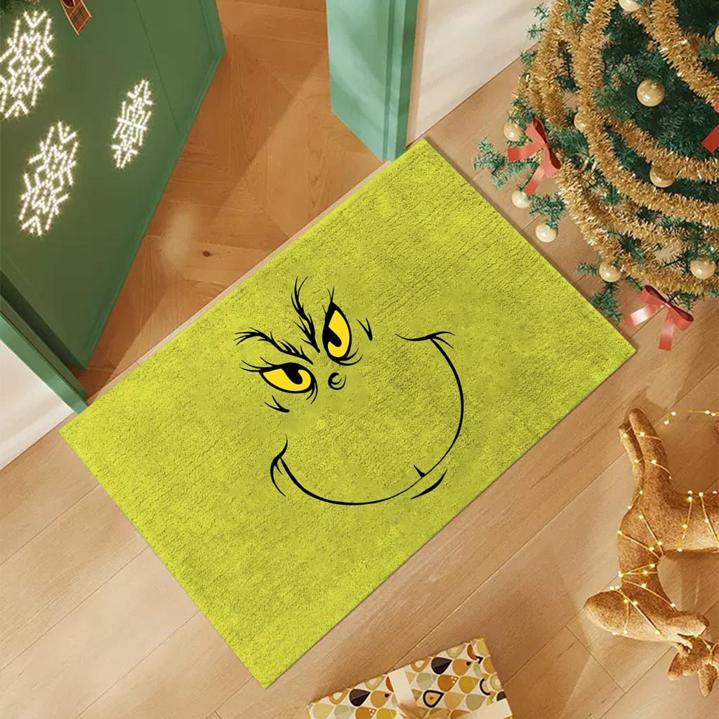 Xmas Welcome Christmas Mat Non- And Washable Doormat Decoration Door Mat Entrance Rugs