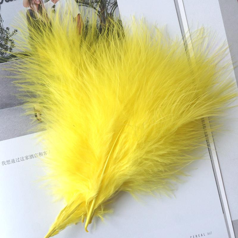Macaron Feathers Colored Turkey Full Velvet, Dream Catcher Hair Accessories Diy Handmade Material Bouquet Stage Wedding Decoration