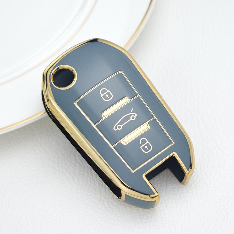 Чехол для дистанционного ключа из ТПУ для Peugeot 208 107 206 306 307 308 2008 3008 4008 5008 RCZ Citroen C1 C2 C3 C4 C5 CACTUS C8 протектор