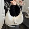 2025 Spring and Summer Niche High-end Underarm Bag Women's Bag Versatile Fashion Simple Shoulder Bag Foreign Crescent Bag