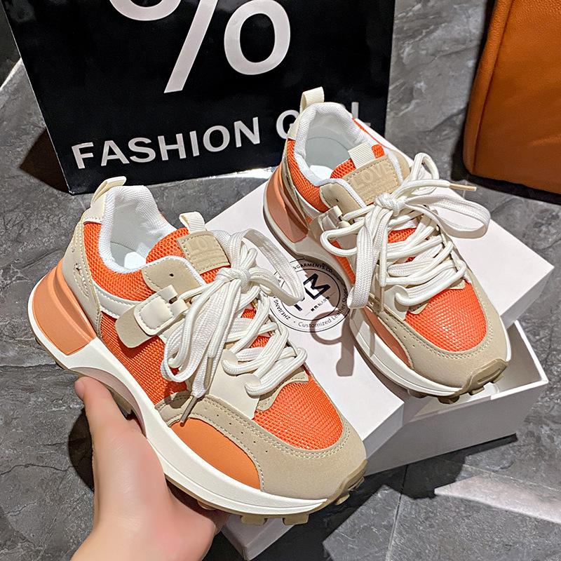 2024 Весна и Осень Толстая Подошва Роскошные Женские Повседневные Спортивные Кроссовки Удобные и Дышащие Классические Кроссовки Для Бега Кроссовки