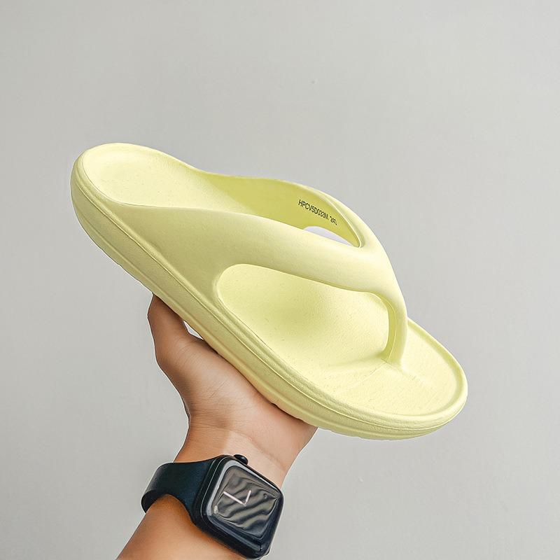 Мужские летние новые шлепанцы простые однотонные сандалии-щипки для пар для ношения на морском побережье пляжные сандалии для