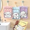 1 шт. мультяшное кухонное подвесное полотенце для рук милая маленькая собачья ткань впитывающая быстросохнущая толстая коралловая флисовая мягкая милая полотенце