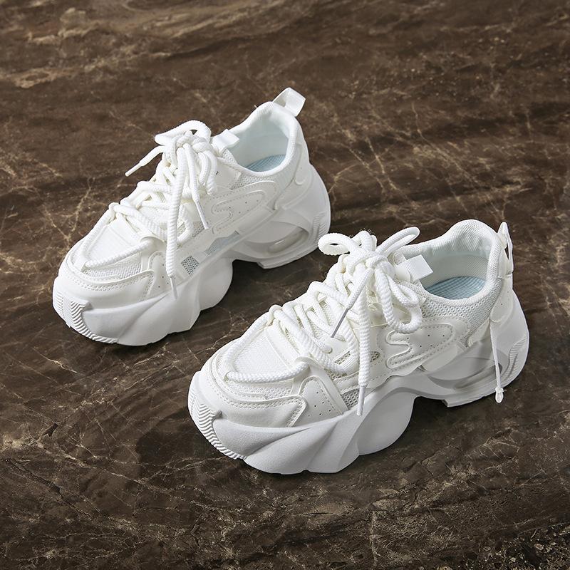 Ins корейская версия полые кроссовки папы женские 2025 лето новые дышащие и легкие студенческие повседневные спортивные туфли YB2807