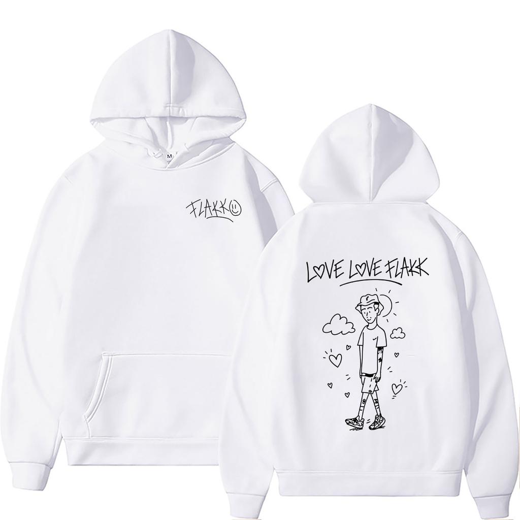 Hot Sale Rapper Rels B Love Love Flakk Merch Hoodie Unisex Hip Hop Fashion Oversized Streetwear Casual Vintage Hoodies