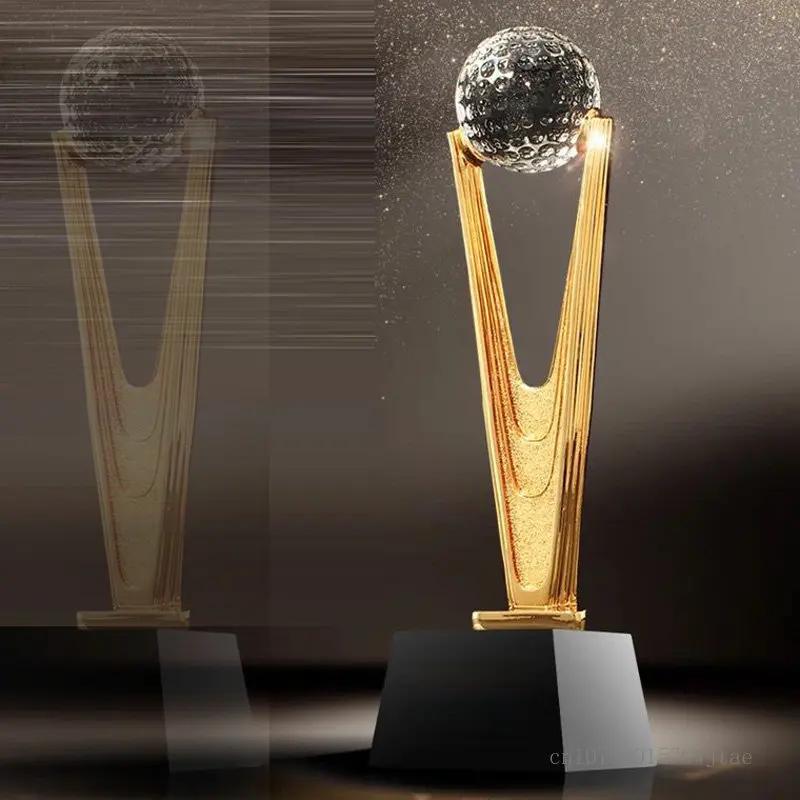 Customized Resin Crystal Trophy, Replaceable Sports Awards, Custom Engraved, Black Crystal Trophy, Creative Souvenir, Decor, 1Pc
