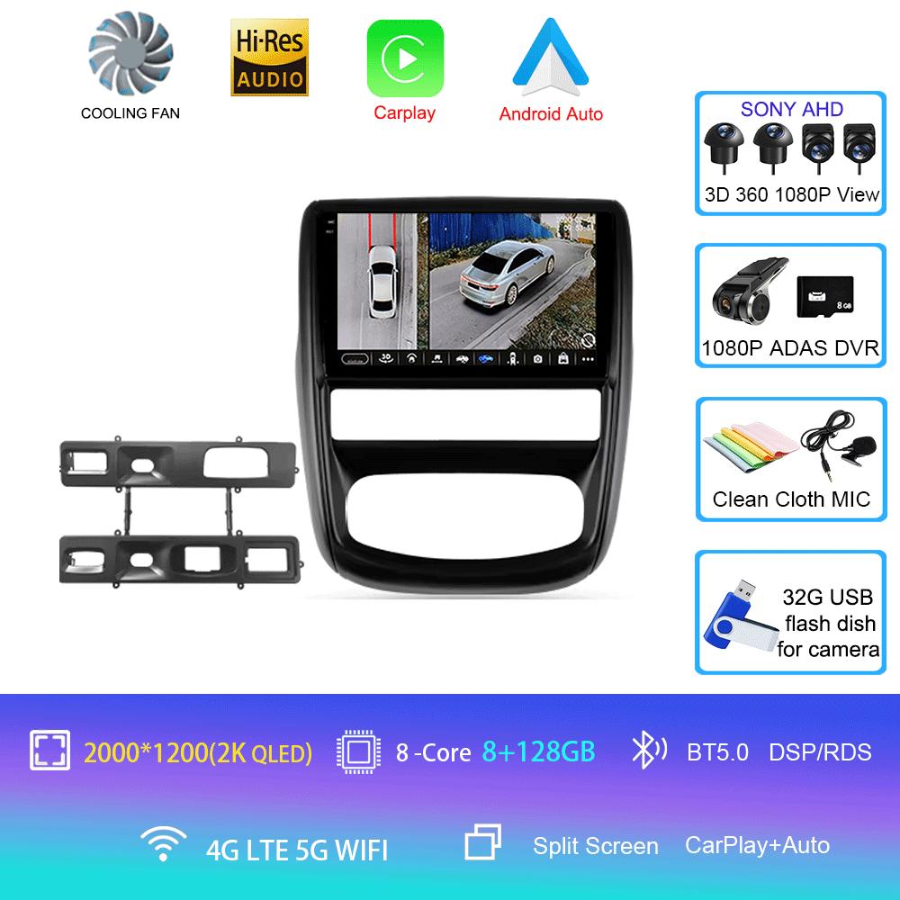 Автомобильное радио Android 14 для Renault Duster 1 2010 - 2015 для Nissan Terrano 2014 - 2020 Навигация GPS Мультимедийный проигрыватель Стерео BT