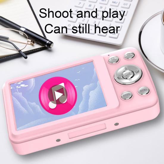 Цифровая камера Yousheng Kids с простым управлением, эргономичным дизайном, большим ЖК-экраном, совместимой с перезаряжаемым аккумулятором и считывателем