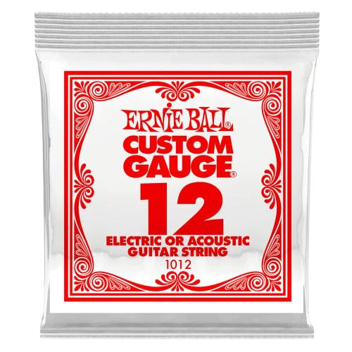 [Authentic] Ernie Ball 1012 Guitar Strings, Single (.012) Plain Steel String